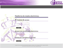 Tablet Screenshot of coiiar.e-visado.net