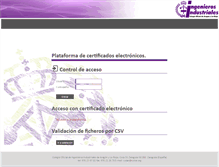 Tablet Screenshot of coiiar.certificado.e-visado.net